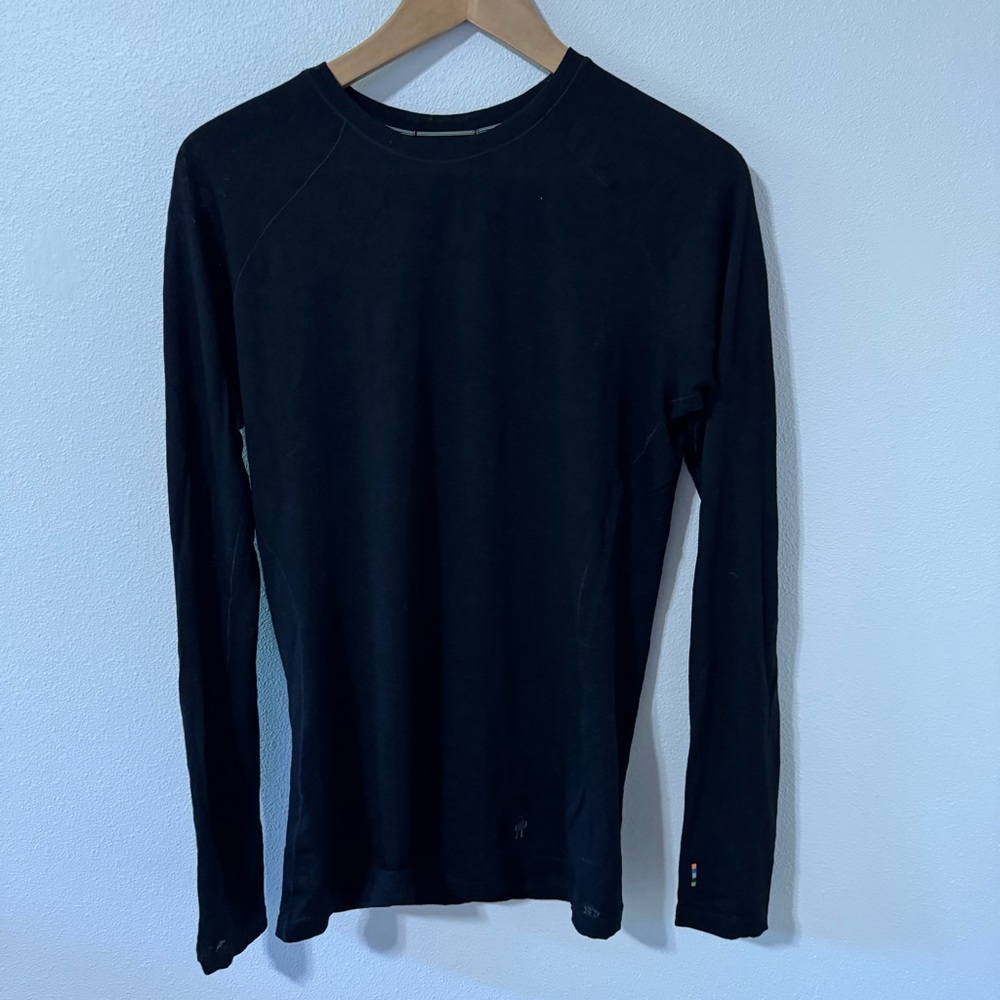 Smartwool Merino 150 Lace Baselayer Long Sleeve Black Lightweight Layering-M